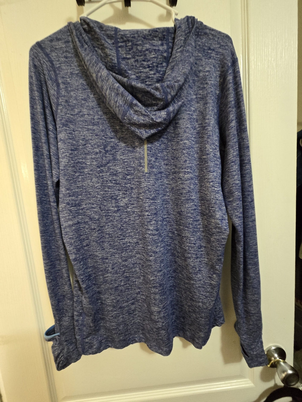 Nike Women's Blue Heather Lightweight Hooded Pullover